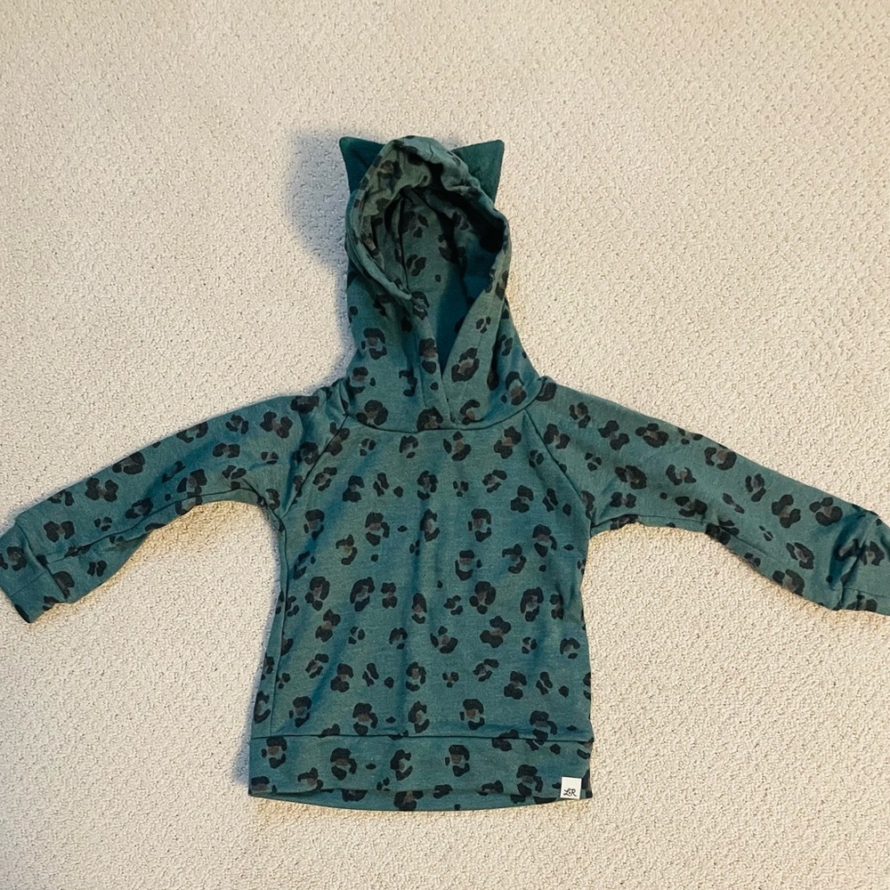 Little Road Co. (Formally Lulu + Roo) Animal Print Sweatshirt